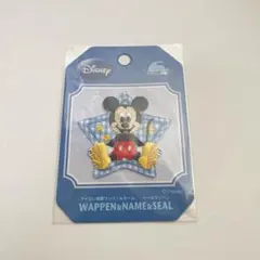 ミッキーマウス アイロン接着 ワッペン シールワッペン アップリケ 星型