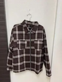 Stussy チェック柄 ジップアップ ブルゾン ジャケット - メルカリ