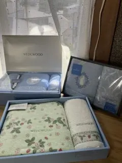 【値下げ可能】WEDGWOOD バスタオル ウォシュ＆フェイスタオル 3点セット