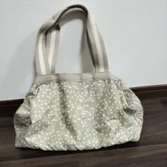 美品❗️レスポートサック リュック ペイズリー柄 ネイビー 桜色 薄 