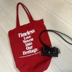Moussyロゴトートバッグ＆スタッズ付ミニショルダー