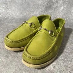 希少　GUCCI ホースビット デッキシューズ ローファー　グリーン　緑のサムネイル