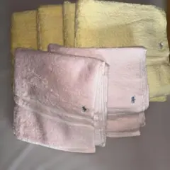 RALPH LAUREN バスタオルセット ピンク とイエロー - メルカリ