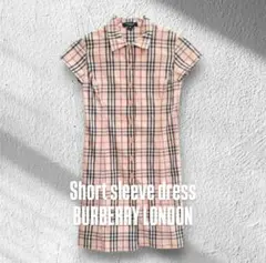 バーバリーロンドン ノバチェック 半袖ワンピース 130A