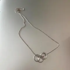 3連 リング ネックレス