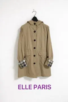 ELLE PARIS エルパリ フーディー スプリングコート アウターSサイズ