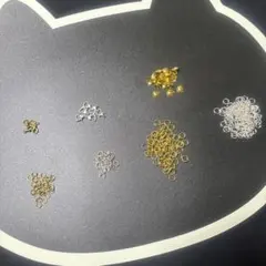 ハンドメイドパーツ まとめ売り 丸カン カニカン ゴールド シルバー