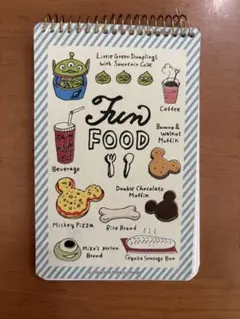 東京ディズニーリゾート　Fun Food ノート　ディズニー　メモ帳