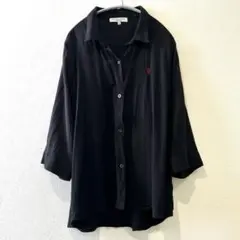 中古品　U.S. POLO ASSN. ブラック シャツ　LL