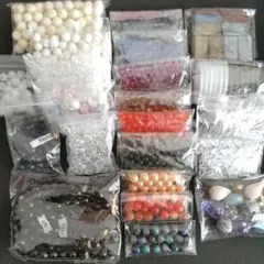 ビーズまとめ売り　アクリル　ハンドメイドパーツ　アクセサリーパーツ