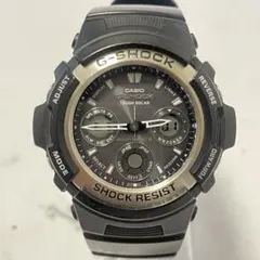 【美品・稼働品】G-SHOCK AWG-100 電波ソーラー アナデジ 黒のサムネイル