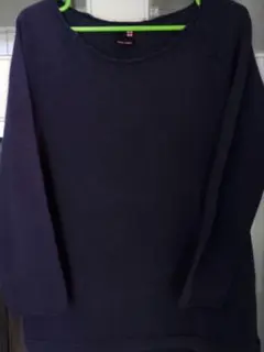 UNITED ARROWS PINK LABEL 長袖ネイビートップス