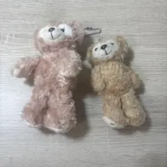 ディズニー　ダッフィー　シェリーメイ　ぬいぐるみバッジ　ストラップ