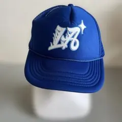 メッシュ トラッカーキャップ 青　青