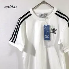 未使用タグ付き adidas アディダス アディカラー 3ストライプ Tシャツ