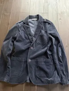 7THREE ダークブルー コーデュロイジャケット L