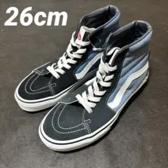 26cm バンズ スケートハイ VANS SK8-HI ネイビー ブラック