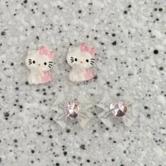 3Dパーツ　キティちゃん他4P