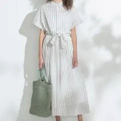 ADORE / アドーア | ドローストリング スリットロングブラウス | 38 | ホワイト | レディース 美品】 日本製 アドーア ドローストリング スリットロングブラウス 38
