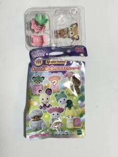 開封済み⭐︎シルバニア⭐︎シカ　お花　赤ちゃん妖精の森のなかまたちシリーズ