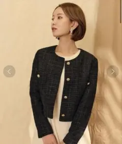 lieulien ラメ入り モールツイード ボタン付き ジャケット ★新品未使用