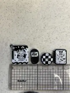 モノクロキャラクタービーズ5個セット