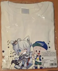 ホロライブ 白上フブキ Tシャツ ホワイト Lサイズ みろくの里