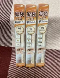 CANMAKE アイバッグコンシーラー 01 イエローベージュ 3本セット　⑪のサムネイル