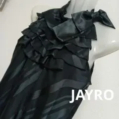 JAYRO シフォン アメリカンスリーブ ミニドレス ワンピース 黒のサムネイル