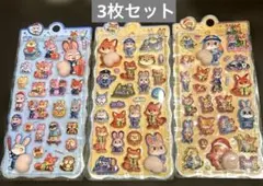 3枚セット　ズートピア　マシュマロシール ズートピア2 ニック　ジュディ　お尻