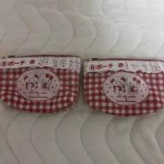 リルアラモード サンリオ 一番くじ 8番 ポーチ 赤