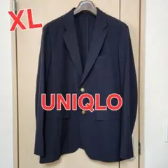 UNIQLO 感動ジャケット メンズ XL ネイビー ストレッチ
