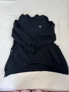adidas オーバーサイズフーディー　パーカー ブラック