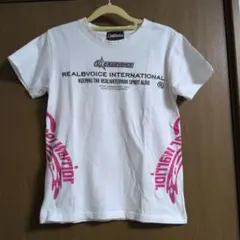 REALBVOICE 半袖Tシャツ ホワイト ピンク