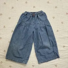 teue a tete デニム ワイドパンツ ウエストゴムのサムネイル