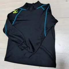 Mizuno 長袖ハイネックシャツ 黒