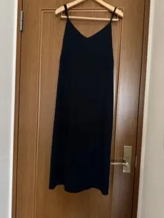 ロペピクニック　ブラック キャミソール ロングワンピース