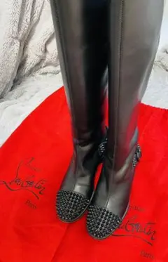 Louboutin ロングブーツ スタッズ 36.5 ルブタン