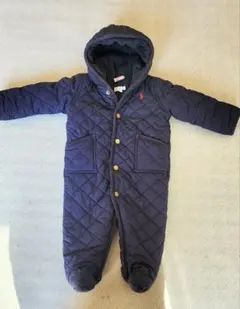 Ralph Lauren ネイビー キルティングロンパース 9M