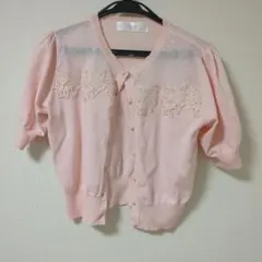 tocco closet ピンク カーディガン 半袖のサムネイル