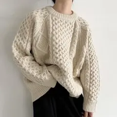 amiさま専用 セレクトモカ ヴィンテージライクケーブルニット アイボリー