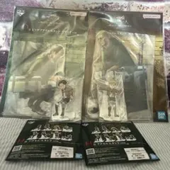 進撃の巨人 Ｄ賞＆F賞ビッグアクリルスタンド おまけつき