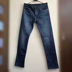 UNIQLO メンズダークブルー ストレートデニム