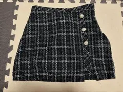 チェック柄ミニスカート L