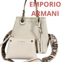 EMPORIO ARMANI ショルダーバッグ 2way ゴールド金具 レザー