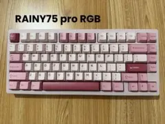 美品】WOBKEY Rainy75 RGB キーボード レッド - メルカリ
