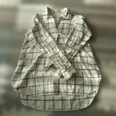 無印　シャツ型チュニック　M