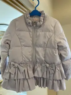 mezzo piano薄紫ダウンコート（フードなし）