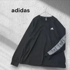 adidas　ショルダーロゴ　ロングスリーブTシャツ　ゆったりサイズ　2XL