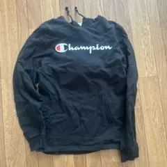 砂*男様 Champion ブラック フード付きパーカー M